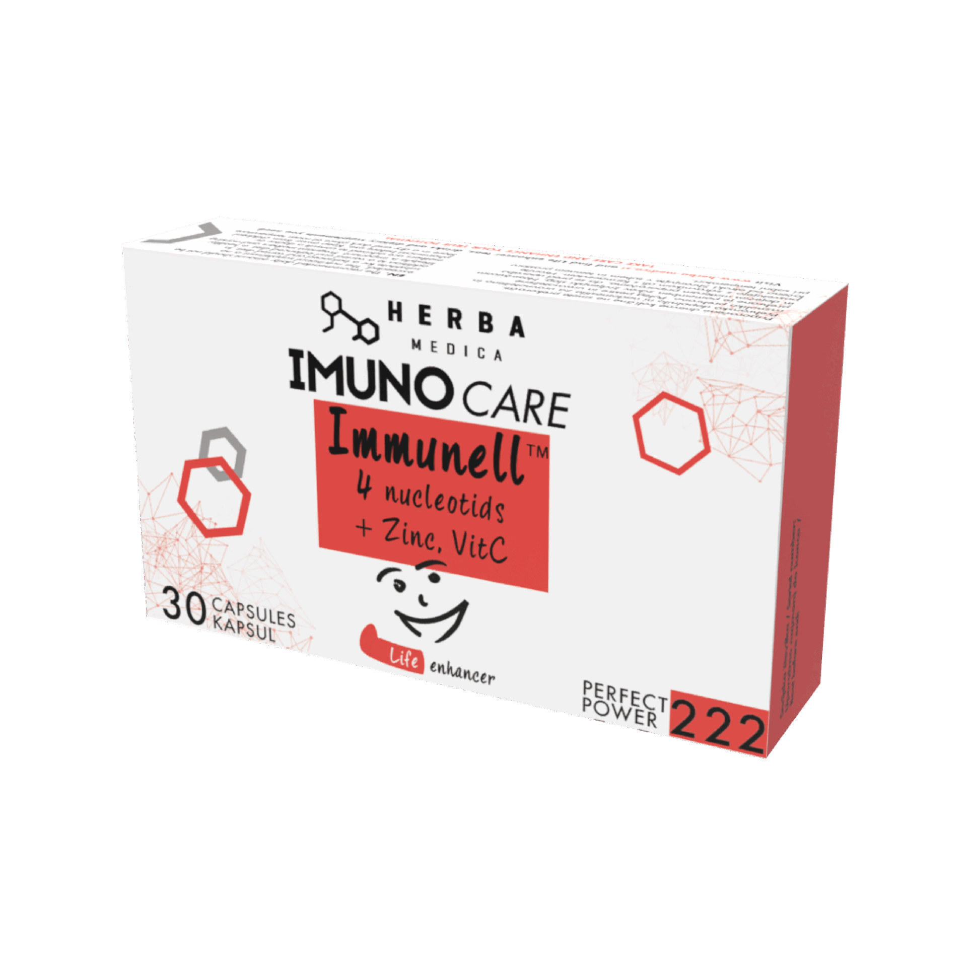 222-ImunoCare-Capsules-01.png Herba Medica IMUNO CARE Immunell 4 nukleotida + Cink + Vitamin C kapsule a30 - jačanje imuniteta - Image 1