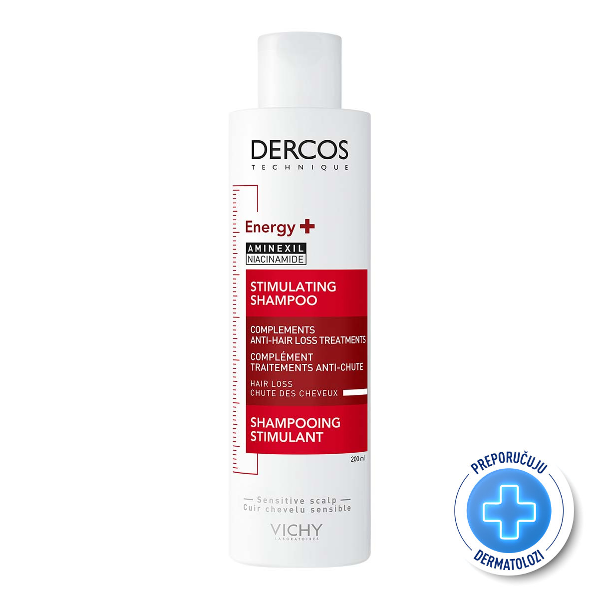 3337871311292_1-1.jpg VICHY DERCOS ENERGY+ Stimulirajući šampon protiv opadanja kose, 200 ml - protiv opadanja kose - Image 1