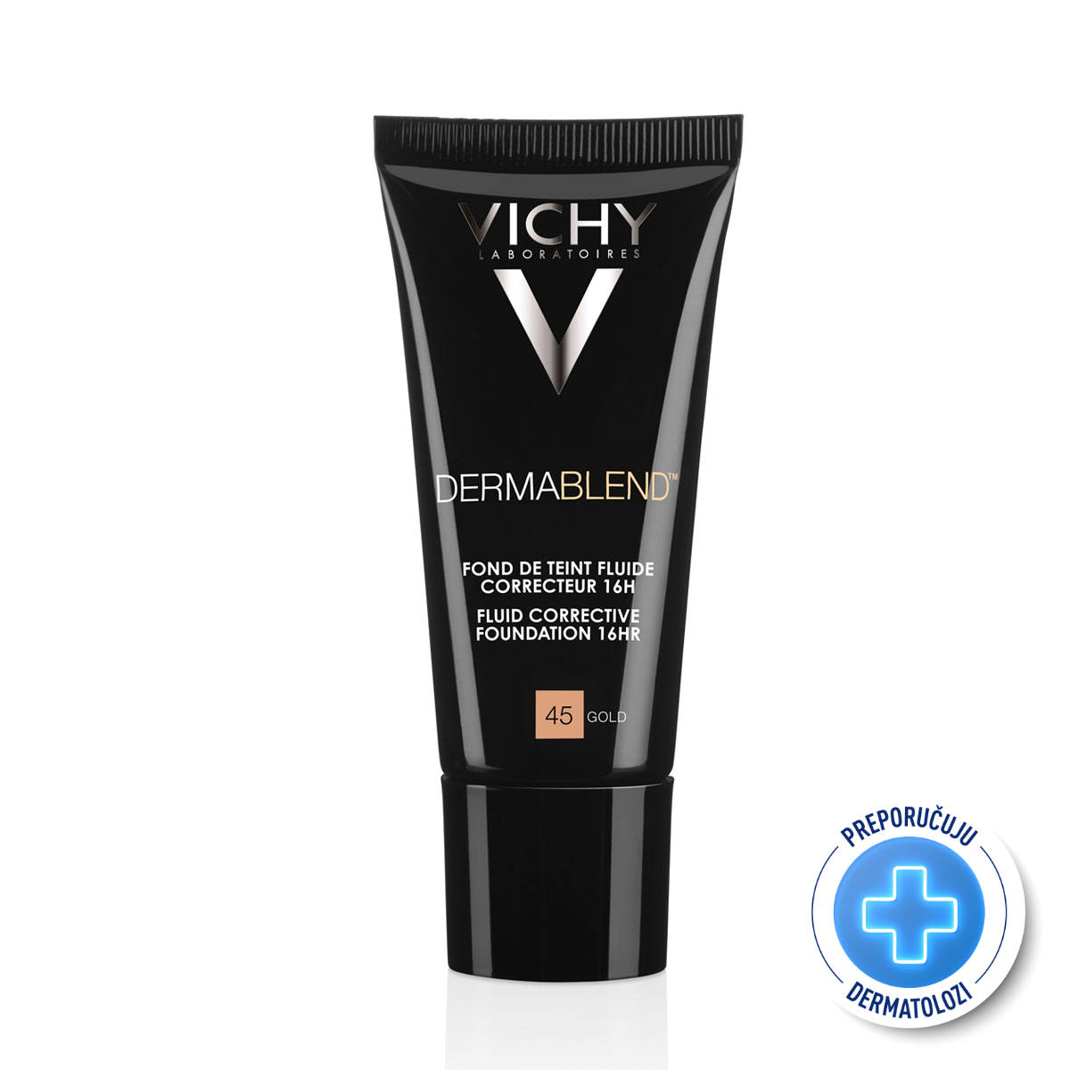 3337871316624_1-1.jpg VICHY DERMABLEND Tekući puder za korekciju neujednačene boje kože SPF28, 30 ml, 45 Gold - za korekciju boje kože - Image 1