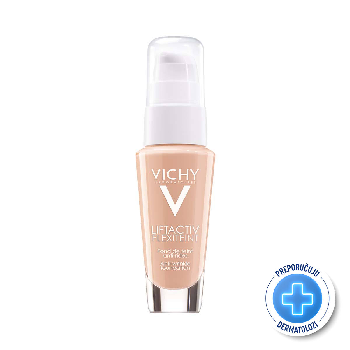 3337871321567_1-1.jpg VICHY LIFTACTIV FLEXITEINT SPF20 Tekući puder protiv bora 30 ml, 25 Nude - za njegu lica protiv bora - Image 1