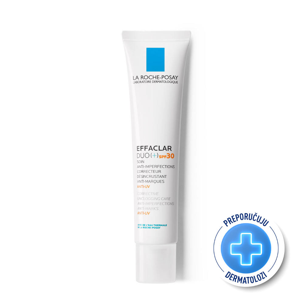 3337875549493_1.jpg La Roche-Posay EFFACLAR DUO (+) SPF30 Korektivna njega protiv nepravilnosti masne kože i začepljenih pora, 40 ml - za njegu masne kože - Image 1