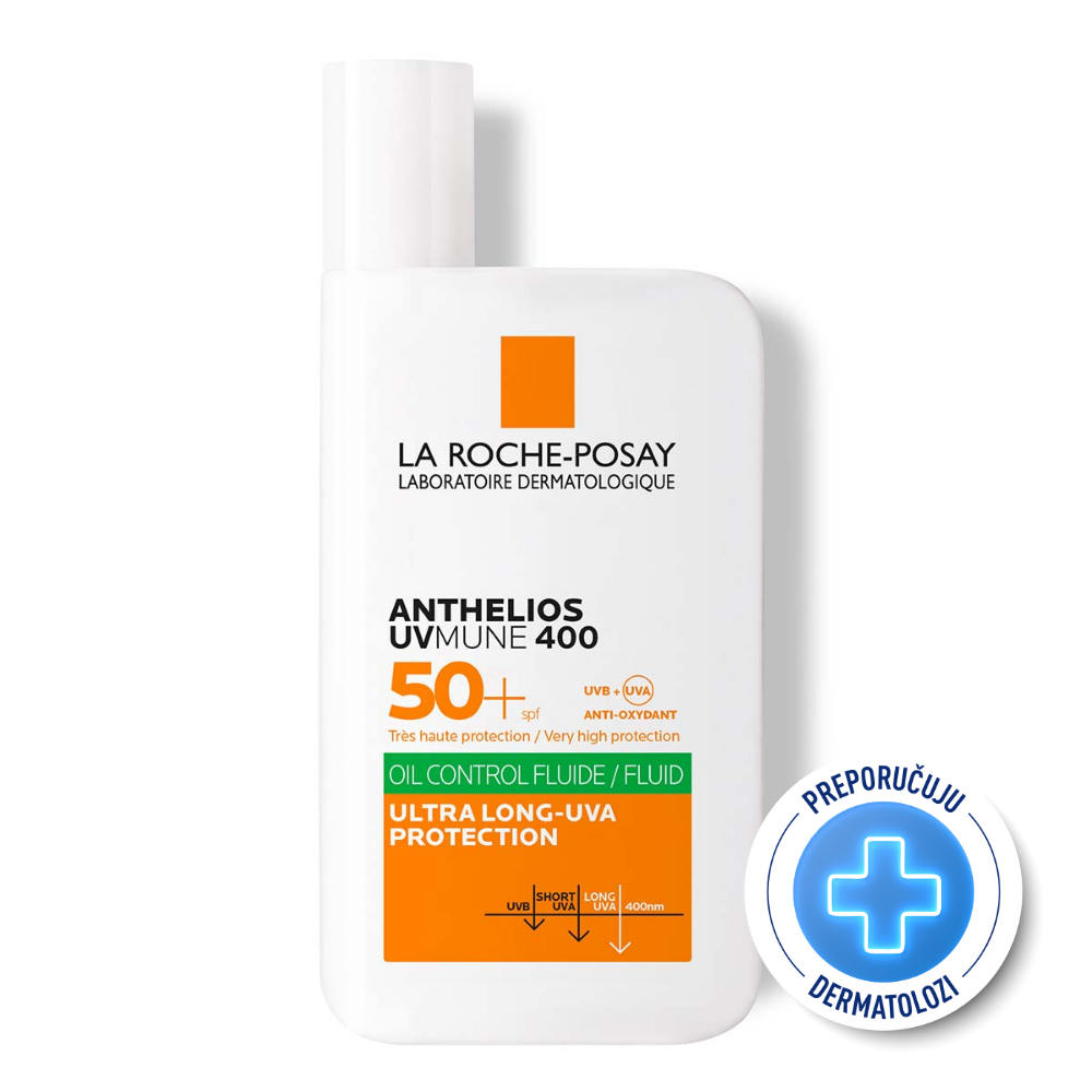 3337875847292_1.jpg La Roche-Posay ANTHELIOS UVMUNE 400 Oil Control Fluid za masnu kožu SPF50+ 50 ml - za zaštitu od UV zračenja - Image 1