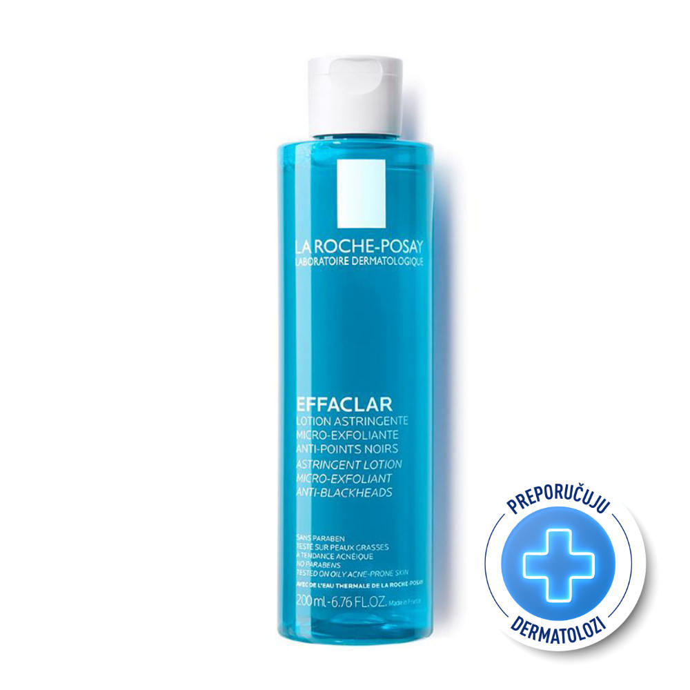 3433422408159_1.jpg La Roche-Posay EFFACLAR Adstringentni tonik za lice koji pročišćava pore i potiče mikroljuštenje, 200 ml - za probavu i mikroljuštenje - Image 1
