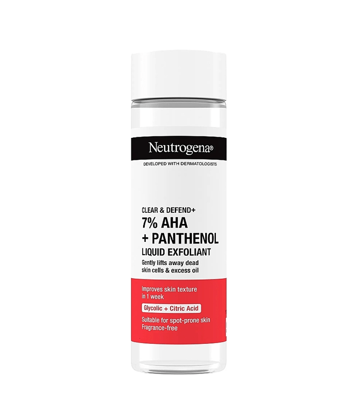 3574661752945.png NEUTROGENA CLEAR DEFEND TEKUCI PILING SA 7% AHA+PANTENOL125 ML - za očuvanje zdrave kože - Image 1