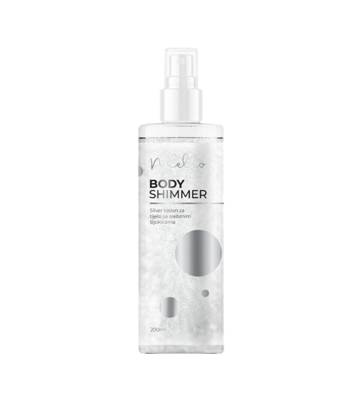 3879000071351.png Mello Body Shimmer Silver losion za tijelo sa srebrnim šljokicama 200 ml - za ljepotu i hidriranje kože - Image 1