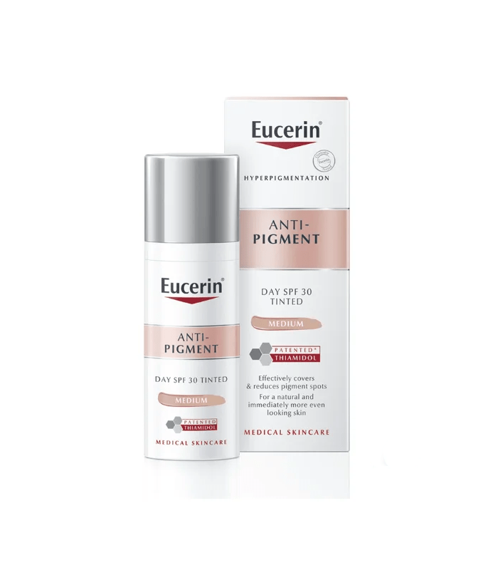 4005800303937.png Eucerin Anti-Pigment Dnevna tonirana njega SPF30 (srednje tamna nijansa) 50ml - smanjuje hiperpigmentacije i sprječava njihovo ponovno pojav - Image 1
