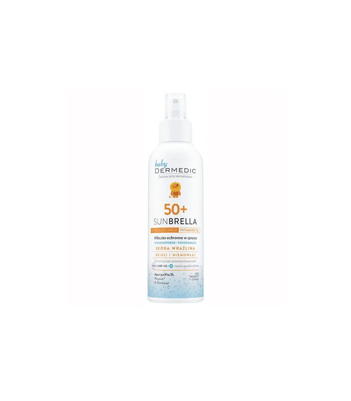 5901643174873.png Dermedic Baby Sunbrella Spf50 Mlijeko U Spreju 150ml - za zaštitu od sunca - Image 1
