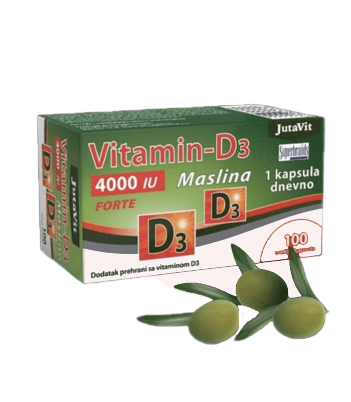 5999887074301.png JUTAVIT Vitamin D3 4000IU A100 - za zdravlje kostiju i zdrave funkcije mišića - Image 1