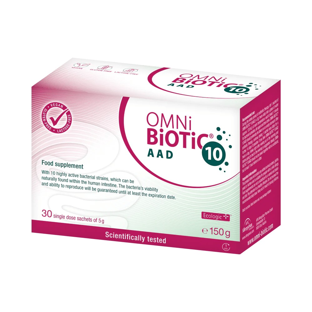 9120001435593_1.png OMNi-BiOTiC®10 AAD VREĆICE 30X5G - za regeneraciju crijevne flore nakon terapije antibioticima - Image 1