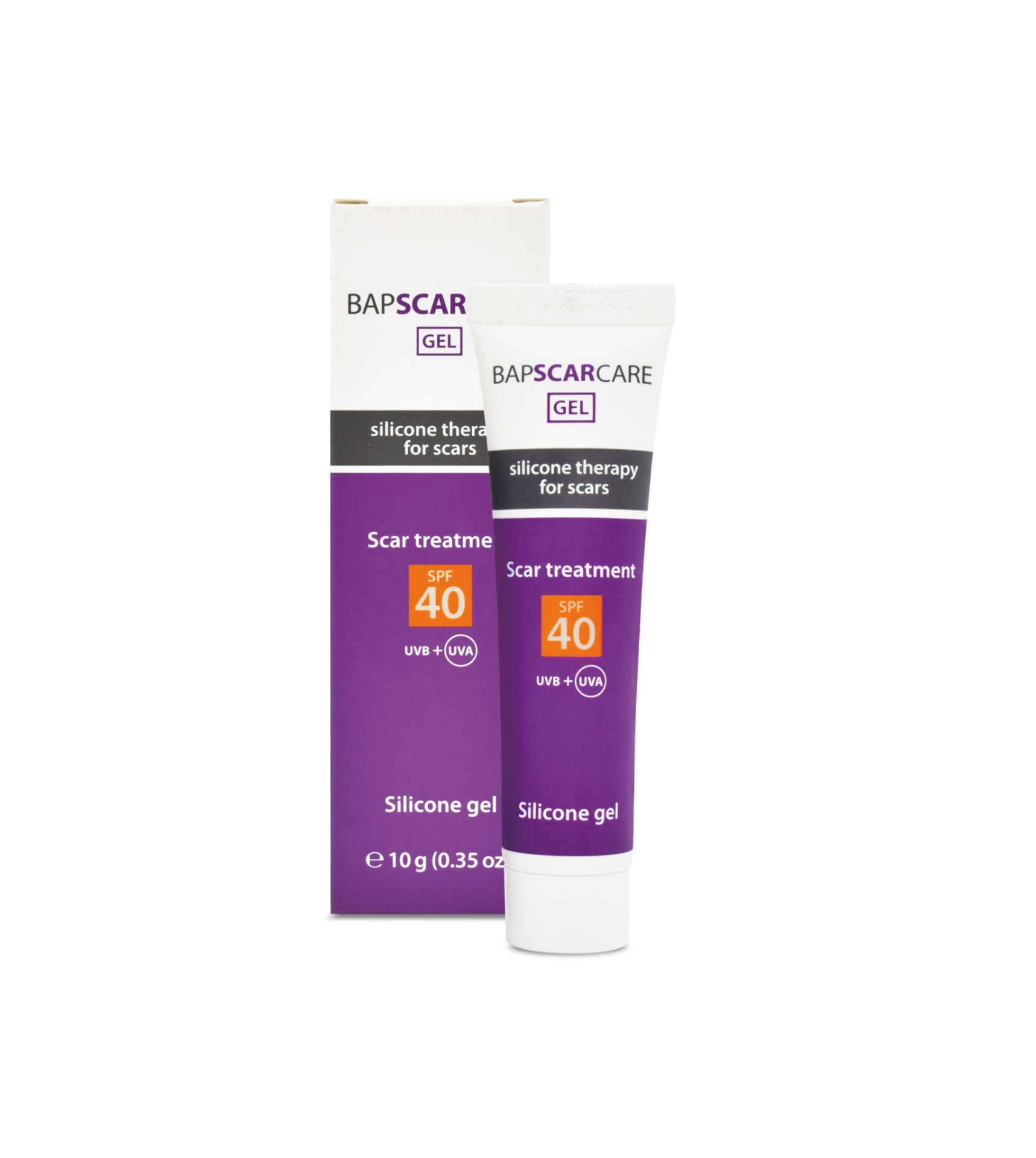 BSC-SPFbox-1832x2048-1.png BAP SCAR silikonski gel za ožiljke sa SPF 40 - za prevenciju i tretman ožiljaka - Image 1