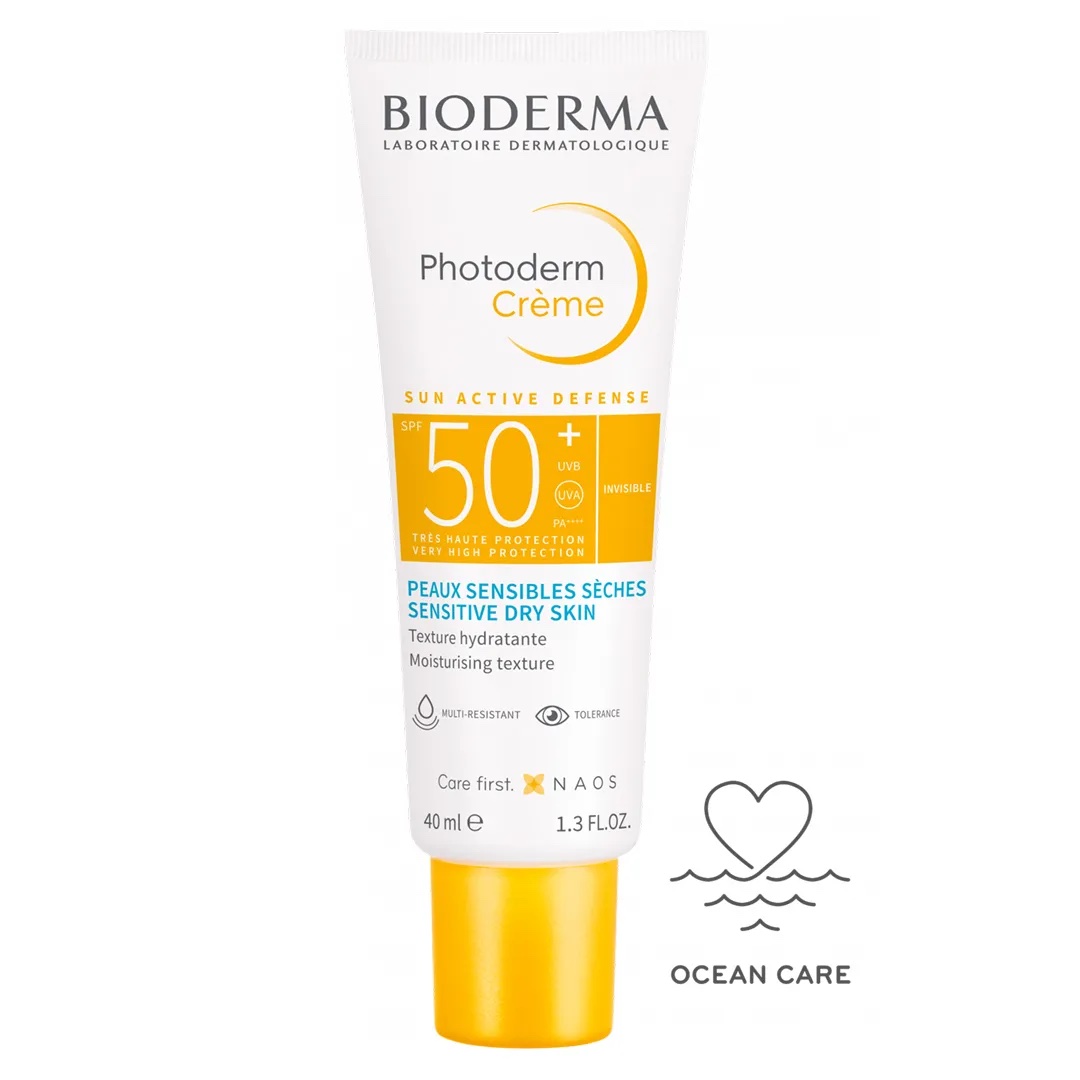 Bioderma-Photoderm-krema-SPF-50-40-ml.jpeg BIODERMA PHOTODERM SPF 50+ KREMA ZA NORMALNU I SUHU KOŽU 40ML - za zaštitu kože od štetnog sunčevog zračenja - Image 1