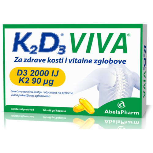 Herbiko-K2D3-VIVA-kapsule-a30-500x500-1 HERBIKO K2D3 VIVA CPS A30 – za zdrave kosti i snažan imunitet - Image 1