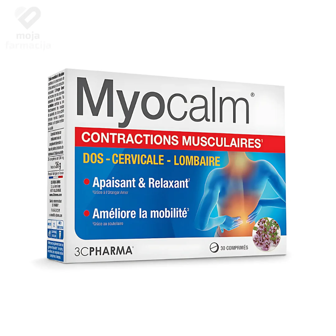 Myocalm_tablete_moja_farmacija.webp MYOCALM TBL A10 - za bolove u mišićima i kostima - Image 1