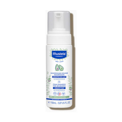 product_show-3-2 MUSTELA PJENA ŠAMPON ZA TJEMENICU 150ML - za uklanjanje tjemenice kod novorođenčadi - Image 1